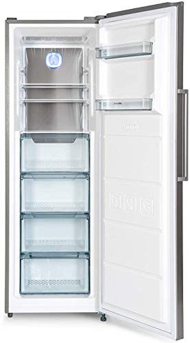 UNIVERSALBLUE Congelador Vertical No Frost 185 cm, 4 cajones Grandes, Blanco, Capacidad Total 265 L, Sistema silencioso