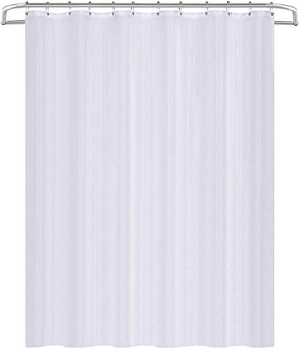 Utopia Home Cortina De Ducha - Cortinas De Baño – Blanco – Impermeable y Resistente al Moho (183 x 183 cm)