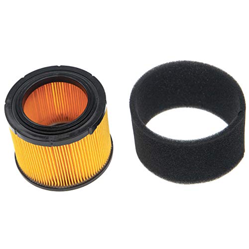 vhbw Filtro de Repuesto (1x Filtro de Espuma, 1x Filtro de Aire) Compatible con Kawasaki FJ180V Motor para cortacésped