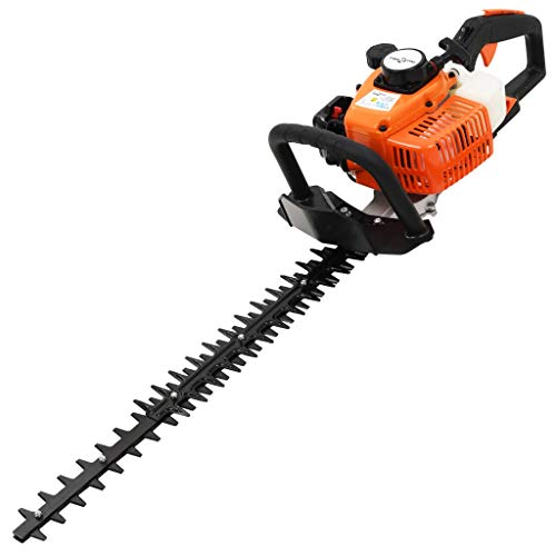 vidaXL Cortasetos Gasolina 722 mm Naranja y Negro Maquinaria Jardinería Patio