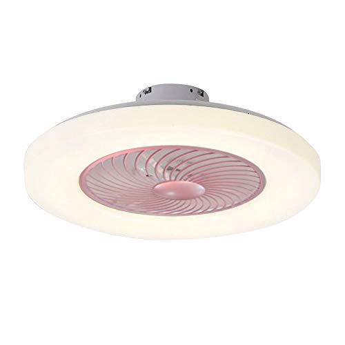 VISLONE Lámpara de techo moderna con mando a distancia, luz de 3 colores, 3 marchas, viento de 60 cm, ventiladores de techo de 220 V, iluminación LED para dormitorio, salón, comedor, decoración