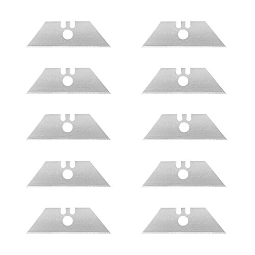 Wedo 07882 - Caja de 10 cuchillas de repuesto trapezoidales para cúter, tamaño universal