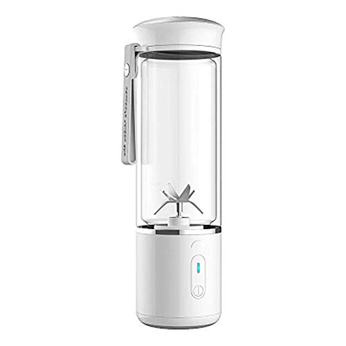 WZLJW 500ml eléctrico Juicer de la Fruta de Cristal Mini portátil de Mano del Fabricante del Smoothie Licuadoras Mezclador USB Recargable Aplicar for hogar y el Recorrido ggsm