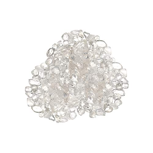 XQK Cristal blanco natural redondeado pulido decoración de cristal piedra cruda accesorio de joyería 7-9mm para adornos, colección, pulsera, collar y almohada