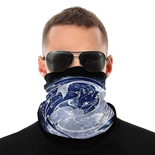 YUIT Toothless Starry Sky of Dragons Variedad Head Scarf Scarf Magic Headwear Neck Gaiter Face Bandana Scarf