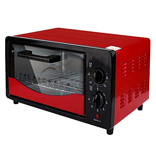 12L Rojo al Horno eléctrico para el hogar, calentando hacia Arriba y hacia Abajo, Puerta a Prueba de explosiones de Tres Capas, 800w,