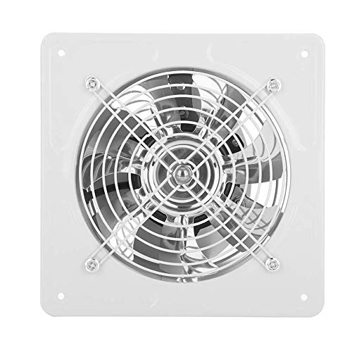 40W Ventilador de escape montado en la pared Extractor de bajo ruido Ventilador Ventilador Ventilador de flujo de escape axial para Baño Cocina Garaje, 6 pulgadas (White)