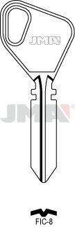 5 x FIC-8 /JMA/FICHET llaves en blanco