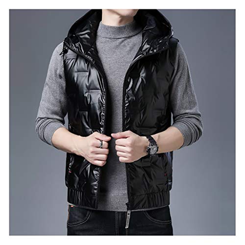 Abrigos acolchados Chaleco para hombre Cálido al aire libre acolchado Puffer Chaleco de invierno Chaquetas sin mangas acolchadas Gilet con capucha Outwear Chaleco acolchado Abrigos Una chaqueta abriga