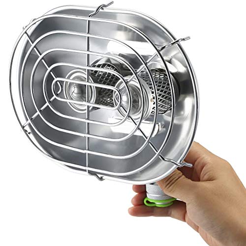 Acampar Calentamiento de Cocina/Gusanos calefacción de Cocina de Gas, aleación de Aluminio de Material + aleación de Cobre, 1050W Temperatura,Plata