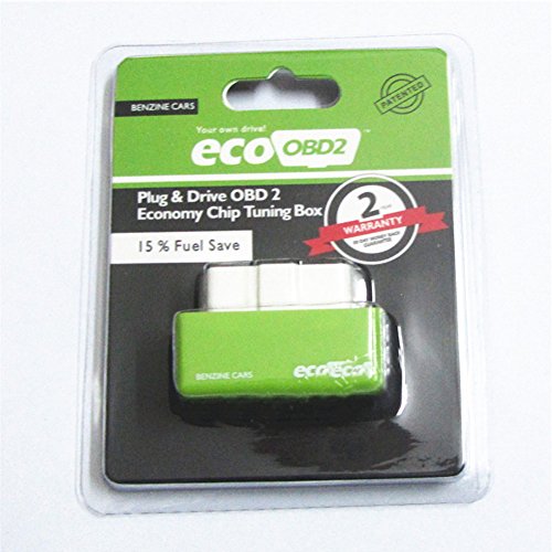 ACHICOO Recambios para motocicletas Accesorios de coche Plug and Drive ECOOBD2 Economy Chip Tuning Box Optimize ECU Economizer para Diesel&Ben-zine Coche Verde para vehículos diesel