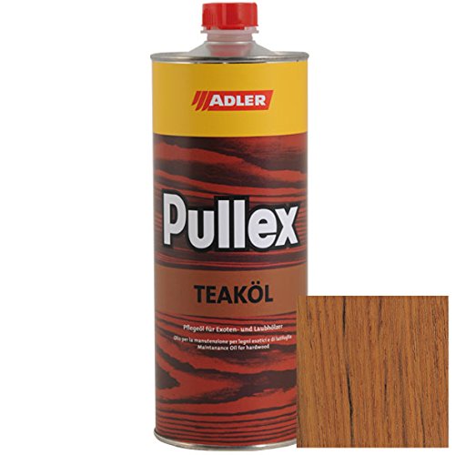 ADLER Pullex Aceite para teca - Color: Incoloro/Transparente 250 ml - Aceite para maderas en interiores y exteriores