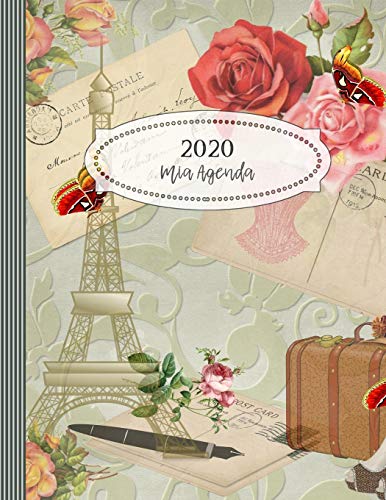 Agenda 2020: Grande Parigi Planner Calendario, Journalier Annuale, Mensile e Settimanale, To Do List + 45 Pagine Griglia a Punti - Agende Giornaliera A4, Dotted Notebook Journal