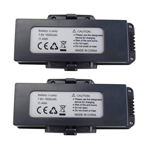 AKDSteel 2PCS 7.6V 1500mah batería de Litio para MJX B7 Bugs 7 Antena Quadcopter Accesorios para Drones sin escobillas