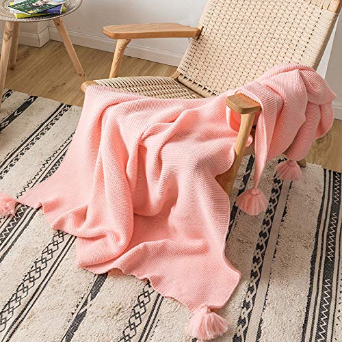 Amosiwallart Mantas para Sofa, Mantas para Cama de Franela Reversible, Mantas Ligeras de 100% Microfibra - Fácil De Limpiar - Extra Suave Cálido -Barbie Rosa_El 130cmx160cm