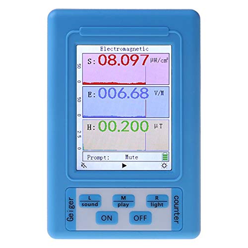 APROTII BR-9A Detector de radiación electromagnética EMF Medidor dosímetro de radiación con puerto de carga USB