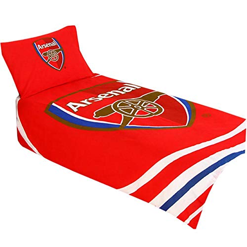 Arsenal FC - Juego de Funda de nórdico/edredón Modelo Pulse (Single/Talla Única) (Rojo)