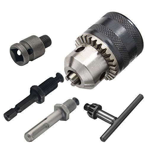 Bardland JT-10A 1.5-13mm Convertidor de portabrocas sin llave 1/2 "Hilo 20UNF Adaptador de cambio rápido con vástago SDS-Plus Vástago hexagonal