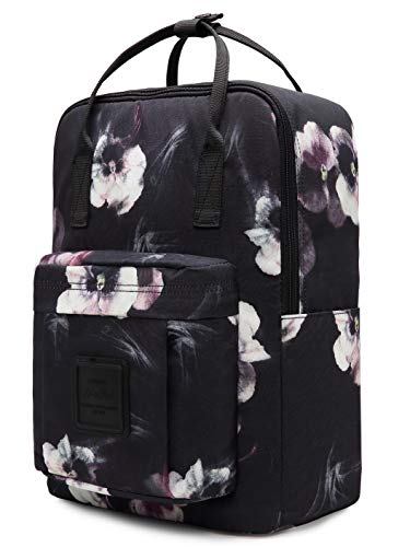 Bestie 14" Mochila Mujer, para portatil 14 Pulgadas, 12 litros, Floral, Negro