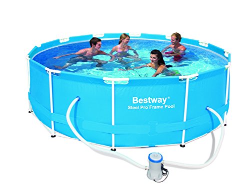 BESTWAY 8320075 Piscina Redonda Con Depuradora Estructura Metalica Ø 366x100 cm.