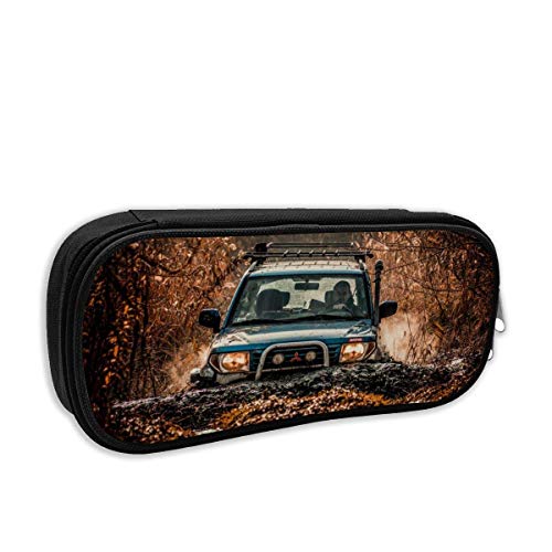 BFGTH Offroad Local Car Pencil Case Holder con cremallera Bolígrafo para oficina escolar Mujeres Hombres Estudiantes Adolescentes Niños