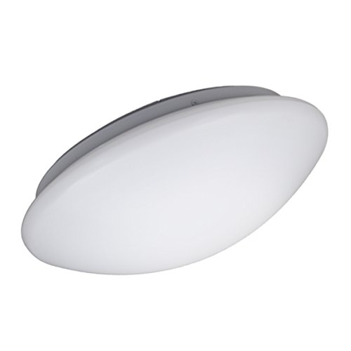 B.K.Licht - Plafón redondo para techo con placas de luz LED adecuado para el cuarto de baño, de luz blanco neutral, protección IP44, 12 W, 1200 lúmenes, 4000k, color blanco