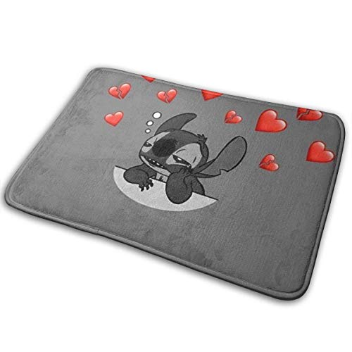 BLSYP Felpudo Indoor Doormat Stitch Broken Heart Stylish Welcome Doormat Entrance Non Slip Backing Doormats