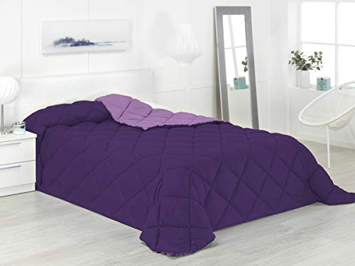 Boncasa - Xtreme 400 - Edredón nórdico de 400 g, Bicolor (Lila y Rosa, Cama 180/200-280 x 270 cm)