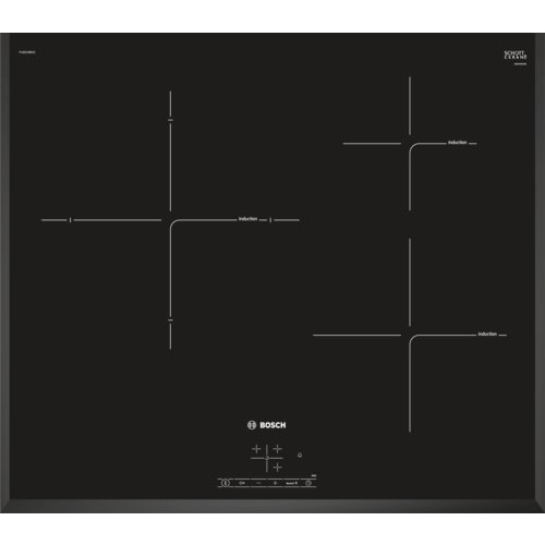 Bosch PIJ651BB2E - Placa Inducción, Vidrio, Negro, 15 cm, 1400 W