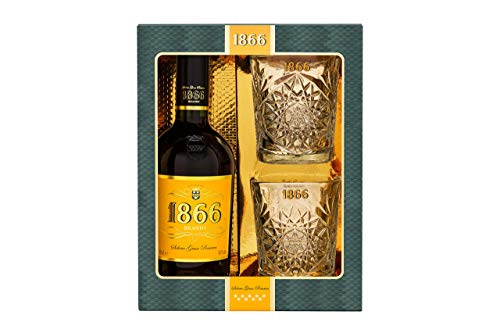 Brandy solera gran reserva D.O. Jerez 1866 70cl - estuche con 2 vasos