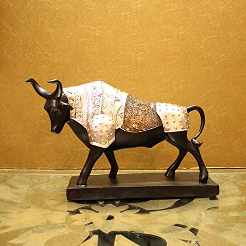 Brightz Resina de la artesanía Hecha a Mano Adornos de Cristal Escritorio Armadura Bull Regalos de Ganado de Visita Elegante mayorista y Hermosa