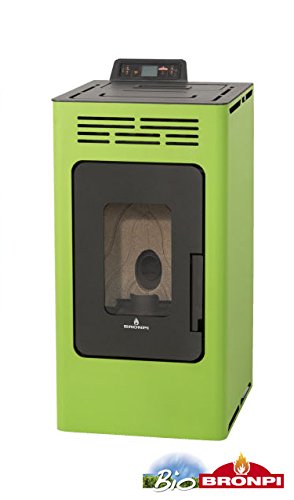 Bronpi – Estufa de pellets 8,1 KW Mod. "Kira" color verde