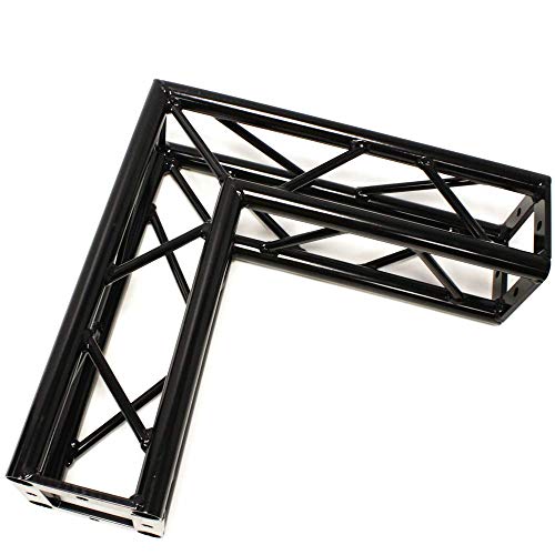 Cablematic - Truss cuadrado de aluminio negro 150mm ángulo 90-grados