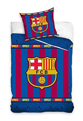 Carbotex FC Barcelona - Fútbol Ropa de Cama, 135x200 cm, Fcb