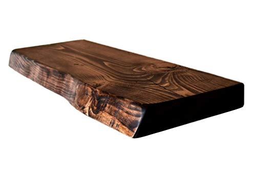 Chill House Floating Shelves Waney/Live Edge - Estante Flotante rústico, marrón, 60 cm