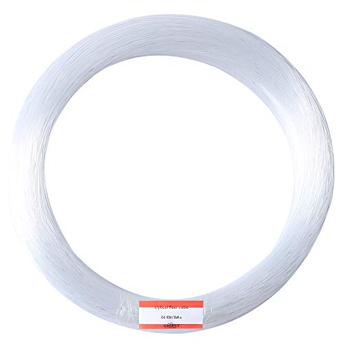 CHINLY 0,75 mm 300m / rollo de cable extremo resplandor de fibra óptica de plástico PMMA para techos estrellados todo tipo de conductor del motor de luz LED