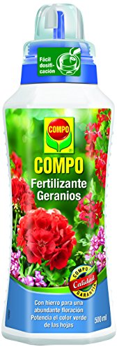 Compo geranios y Otras Plantas en Flor de balcón o terraza, Fertilizante líquido, 500 ml, 23x7x6.3 cm, 1433112011