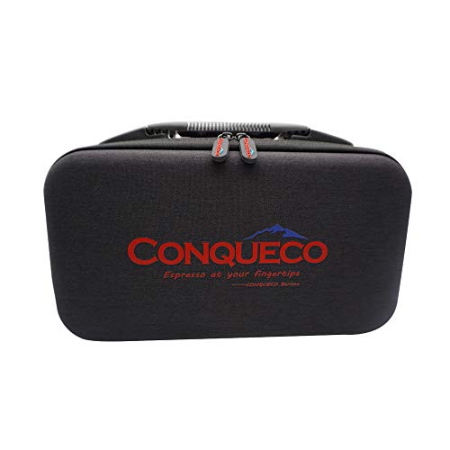 CONQUECO Sac souple portable de voyage pour machine à café (noir)