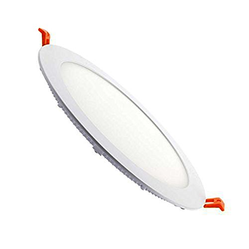 COUSON Panel LED Redondo 8W Ultra Fino Downlight LED 1020 Lumenes Luz Blanca Fría 6000K Transformador Incluido