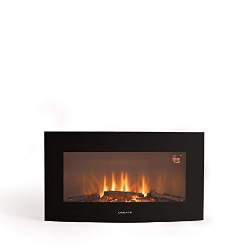 CREATE IKOHS ELECTRIC FIRE - Chimenea Eléctrica de pantalla curva (Electric fire - M 28")