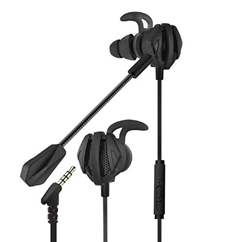 DKEE Gaming Headset, 3.5mm E-Sports Auriculares con Cancelación De Ruido Auriculares Estéreo con Cable con Micrófono Desmontable Control De Volumen del Auricular del Teléfono For PC For PS4 Xbox One,