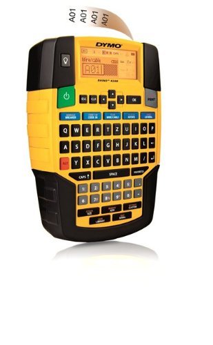 DYMO Rhino- Etiquetadora (teclado QWERTY), negro y amarillo