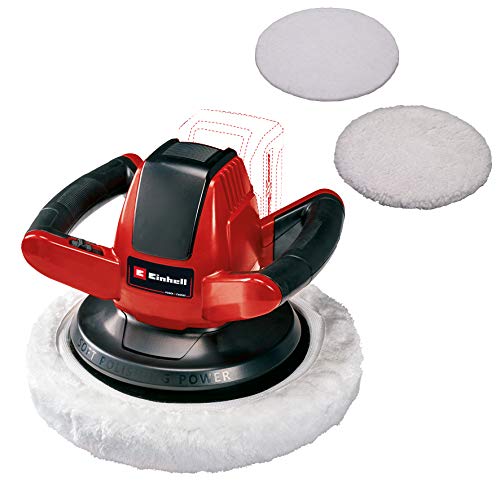 Einhell Pulidora para Coches CE-CB 18/254 Li - Solo 2500 RPM - (2500 RPM, 25,4 cm, Negro, Rojo, Sin Batería)