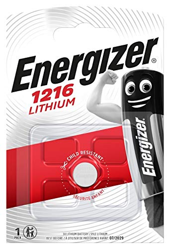 Energizer - Pila de botón CR 1216 Lithium, litio