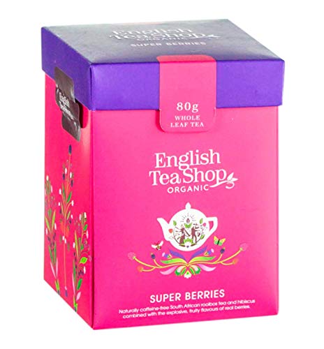 English Tea Shop Tisana Biologica ai Frutti Rossi del Bosco in Foglia Sfusa Eco-Box Compostabile - 1 x 80 Grammi