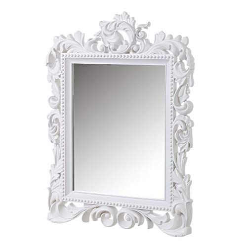 Espejo Cornucopia clásico Blanco de Polipropileno de 79x59 cm - LOLAhome