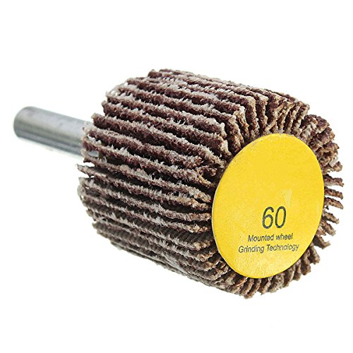 EsportsMJJ De 6 Mm De Papel De Lija Muela Moler 60/80 Grano Dremel Accesorio para Rotary Tool-60Mm