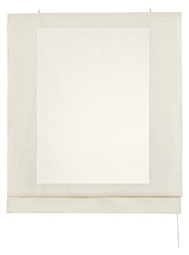 Estores Basic 20011 Estor Plegable Sin Varillas, Tela, Crudo, 75x175 cm