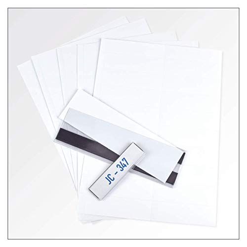 Etiquetas perforadas 200 x 30 mm – para portaetiquetas 200 x 33 mm – para imprimir usted mismo en hojas DIN A4 etiquetas (5 hojas con 8 etiquetas = 40 etiquetas 200 x 30 mm)