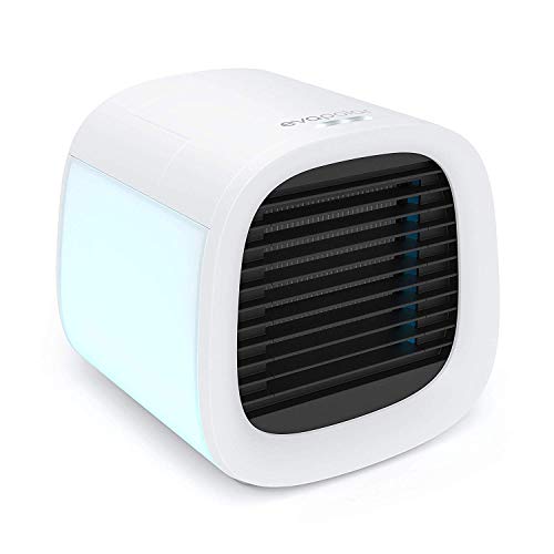 Evapolar evaCHILL - Enfriador de Aire y Humidificador, Silencioso y Portátil, Enfriador para Casa, Oficina, Camping, Viajes, Puerto USB para fácil conexión y luz Nocturna LED incorporada - Blanco